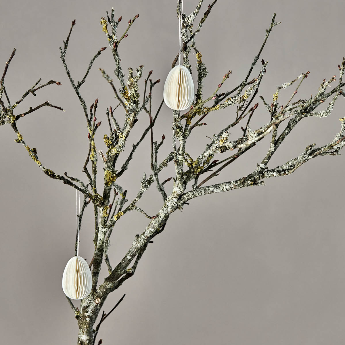 House Doctor Honeycomb påskägg hänge 6-pack offwhite