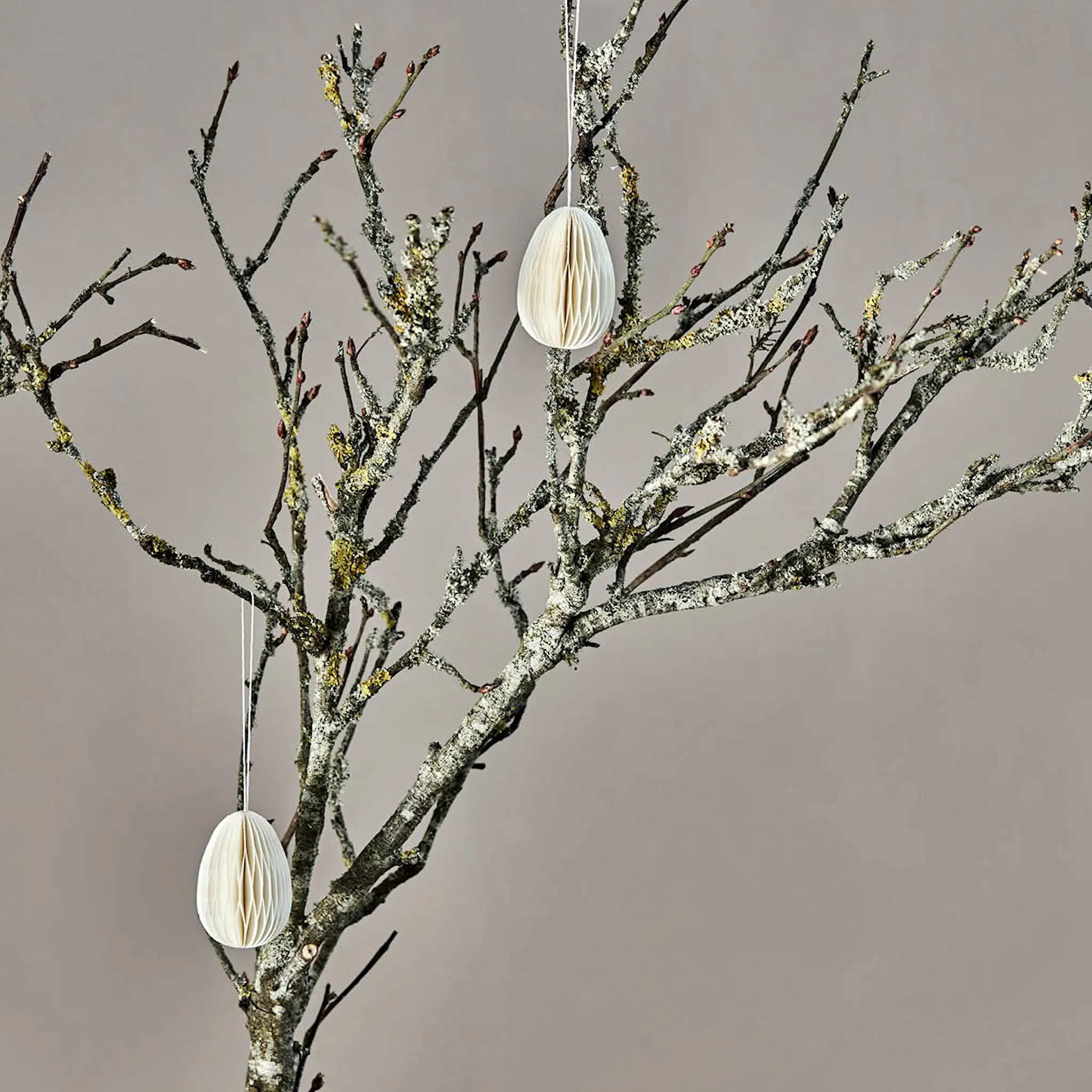 House Doctor Honeycomb påskägg hänge 6-pack offwhite