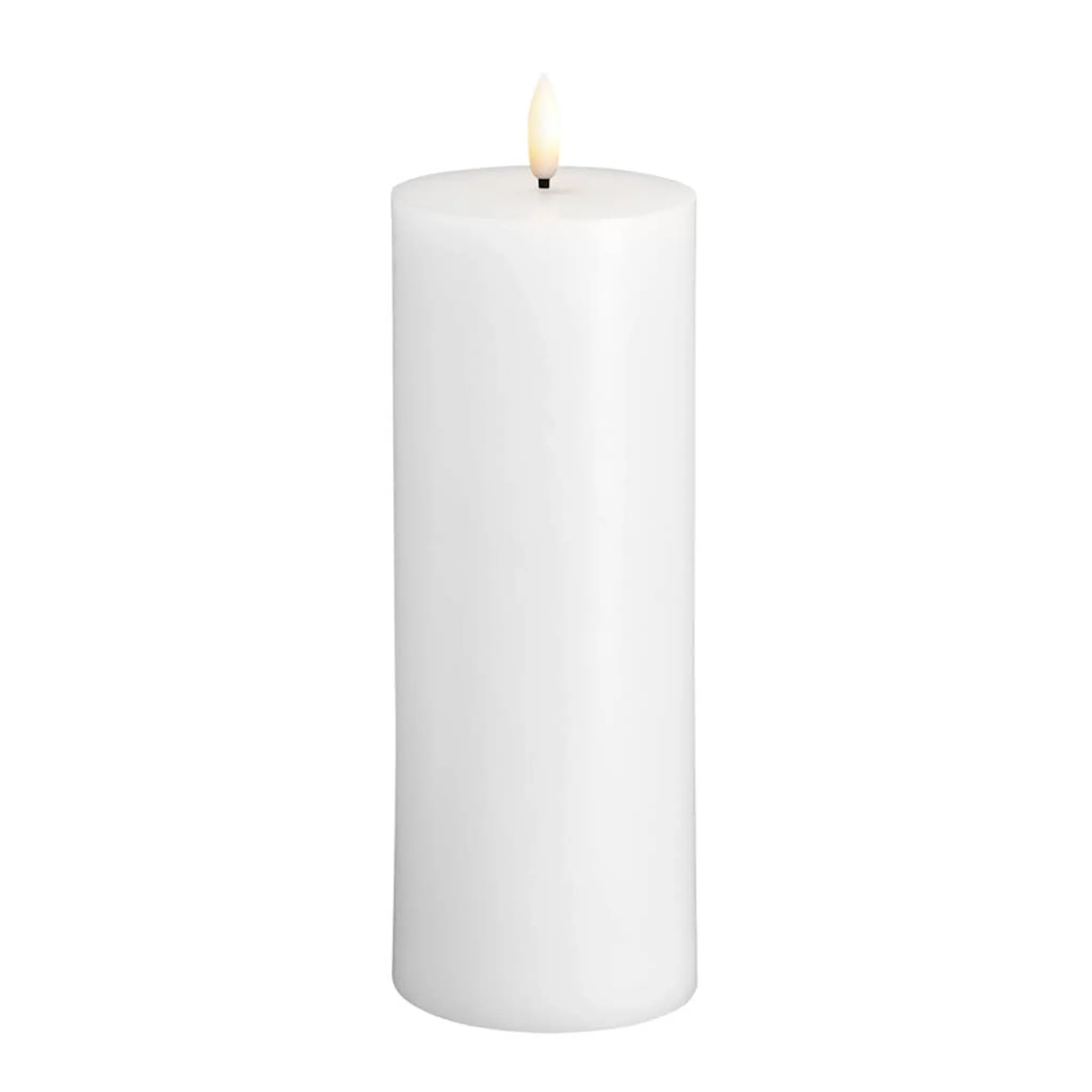 Moods & More Blockljus LED 7,4x20 cm silk white