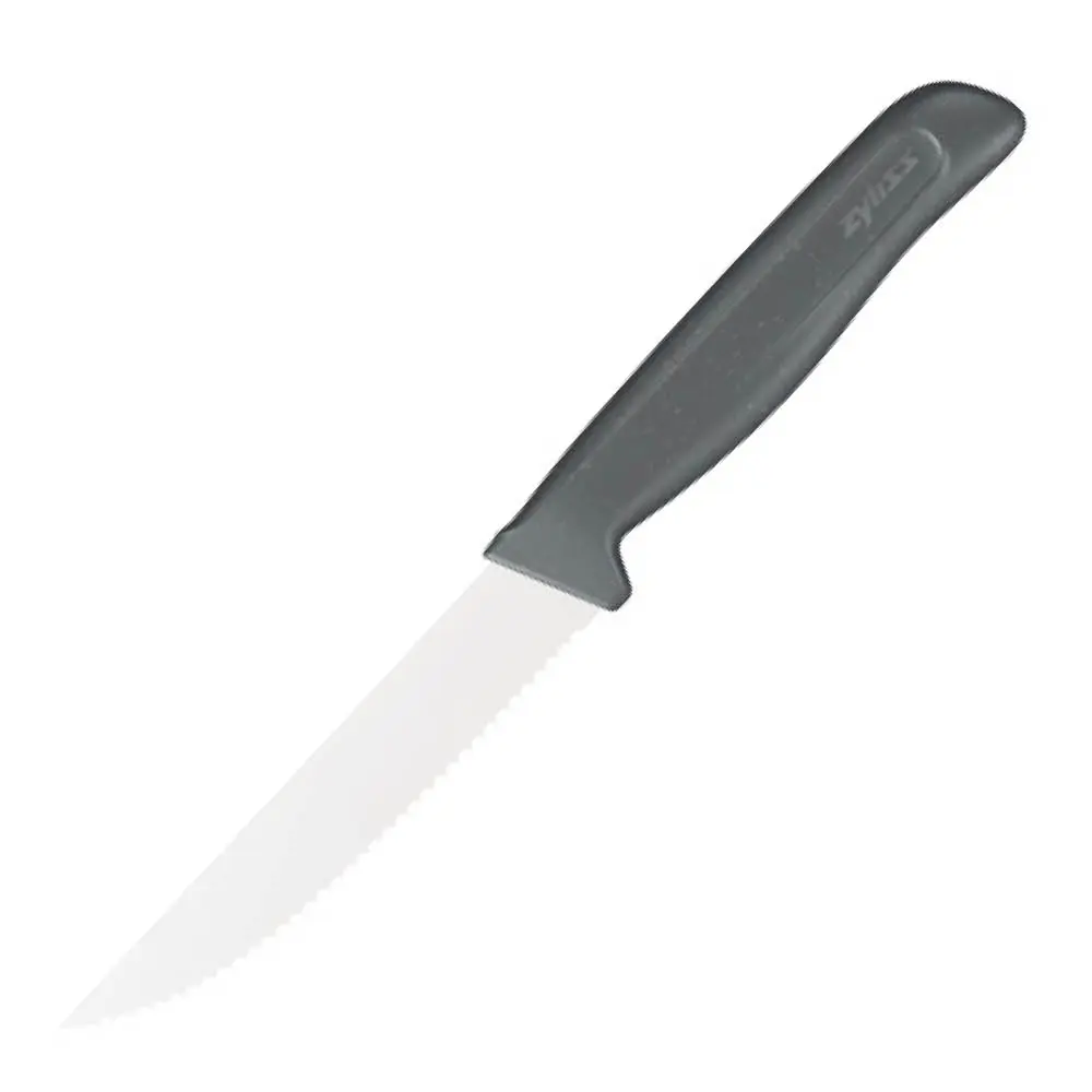 Aaltoterä grilliveitsi 11 cm harmaa