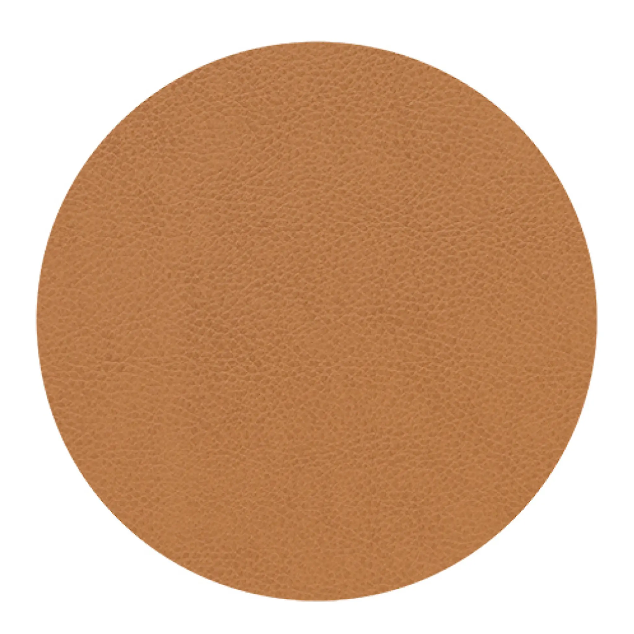 LIND DNA Leather Serene Circle glassunderlag 10 cm nature