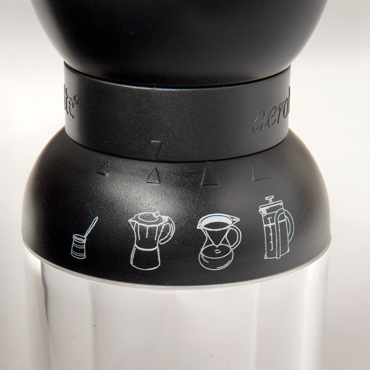 Aerolatte Kaffekvern manuell svart