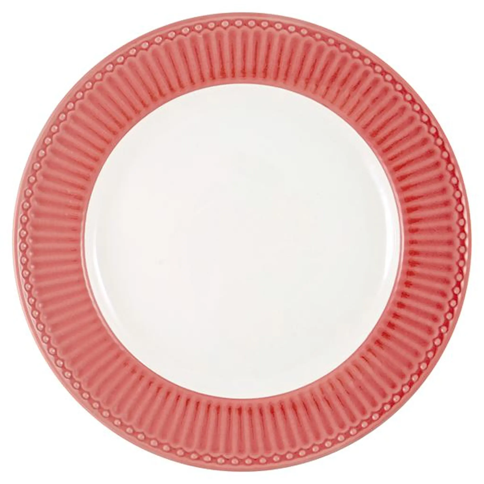 GreenGate Everyday Alice middagstallrik 26,5 cm coral