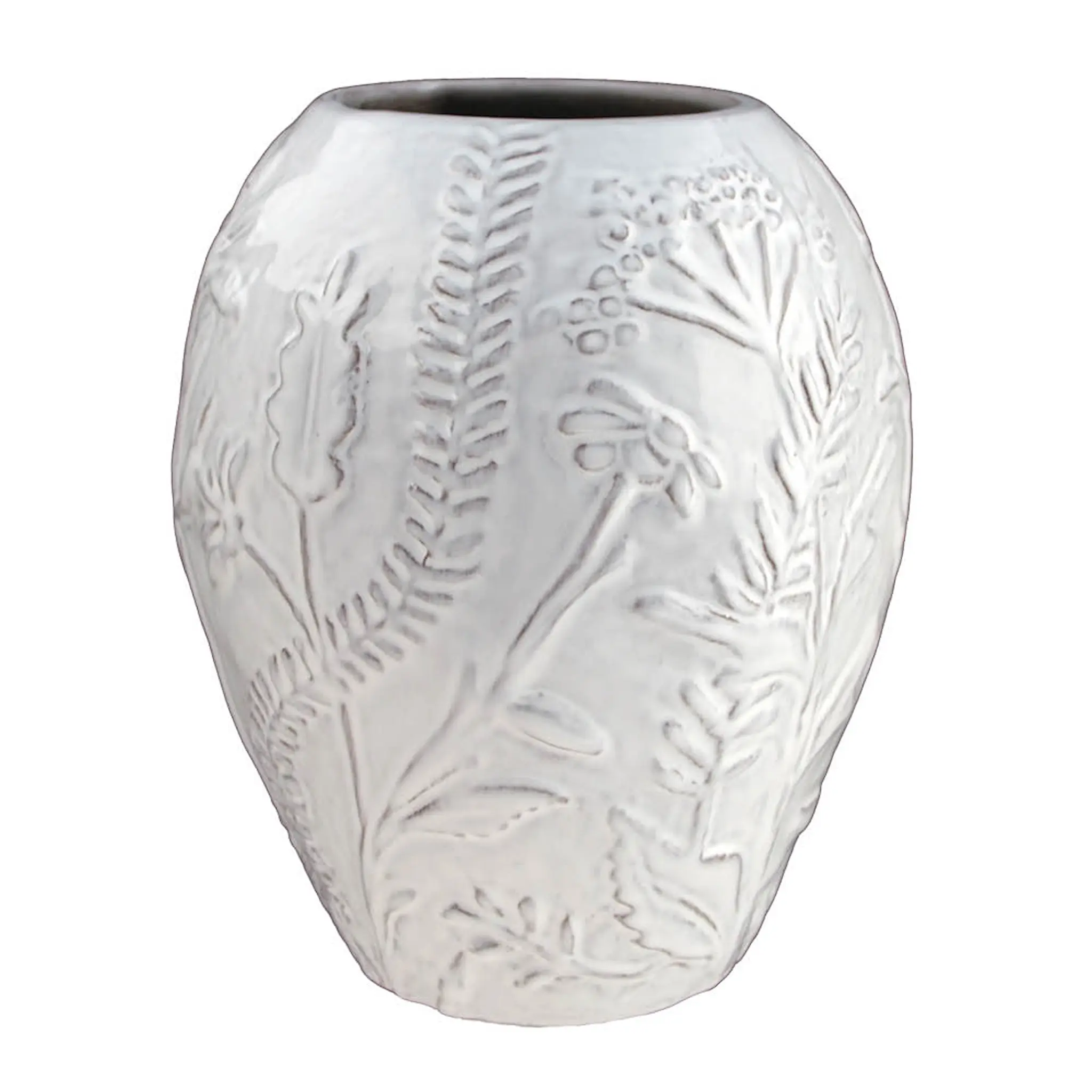 Nittsjö Flora maljakko bobina 21 cm valkoinen
