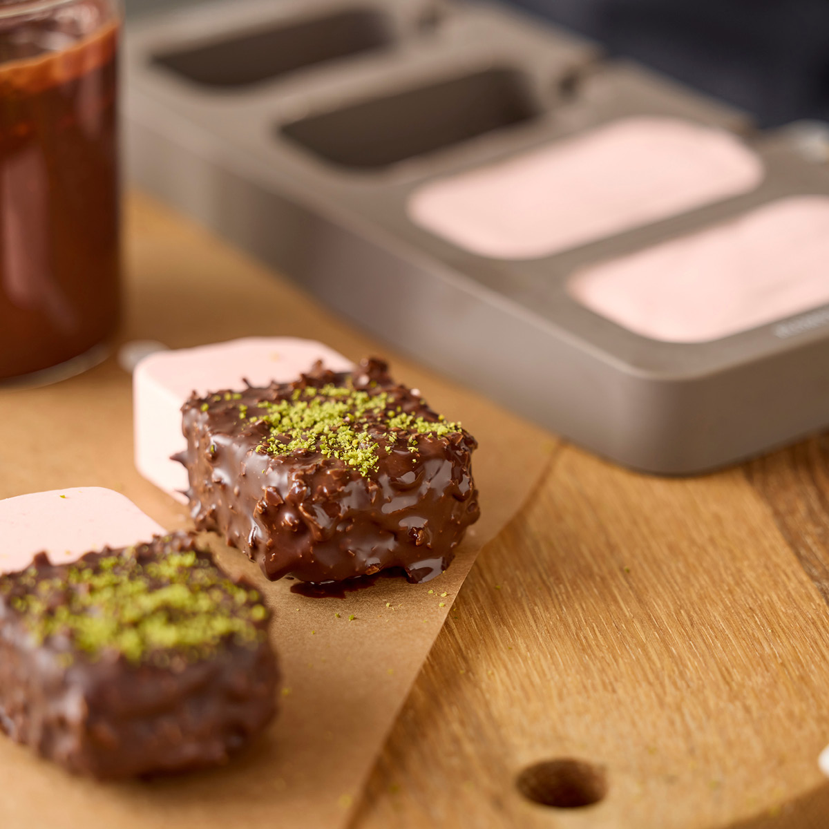 Blomsterberg Ispinneform 4 stk. classic latte silikon