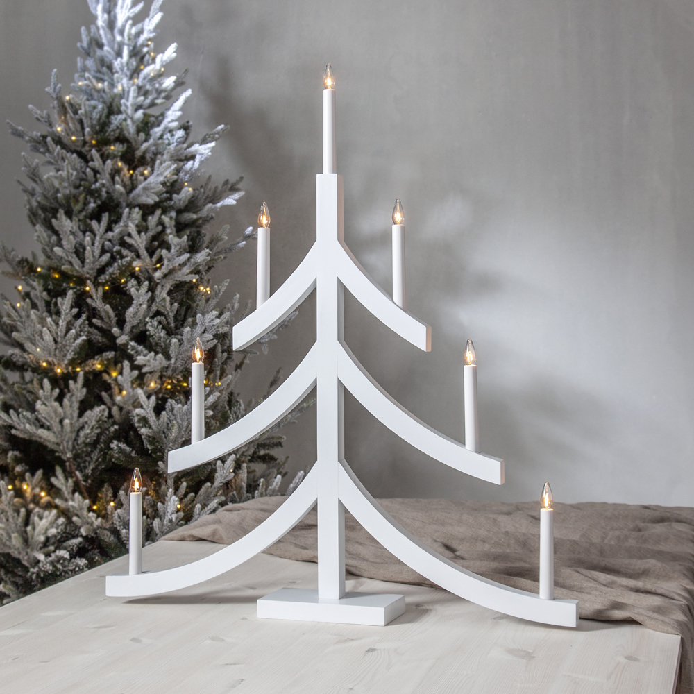 Star Trading Pagod Kynttelikkö Joulukuusi Valkoinen