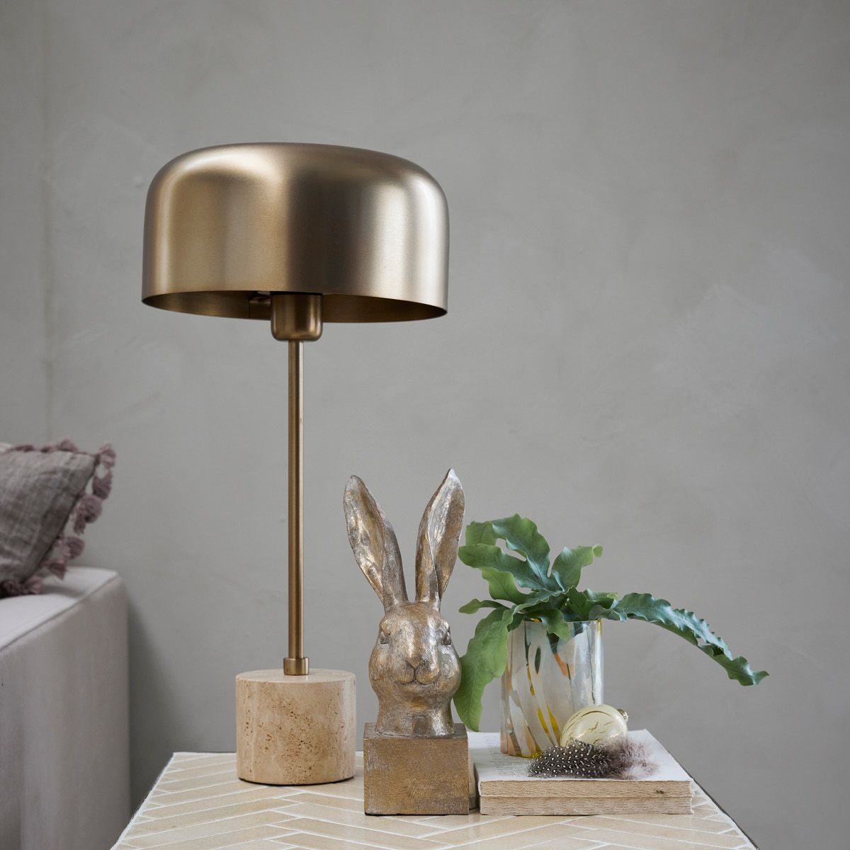 Lene Bjerre Sofillia bordlampe 98x25 cm gull