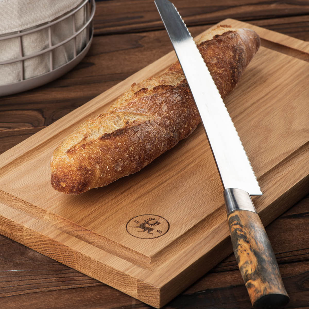 Brusletto Skärbärda med kant 50x23 cm natur