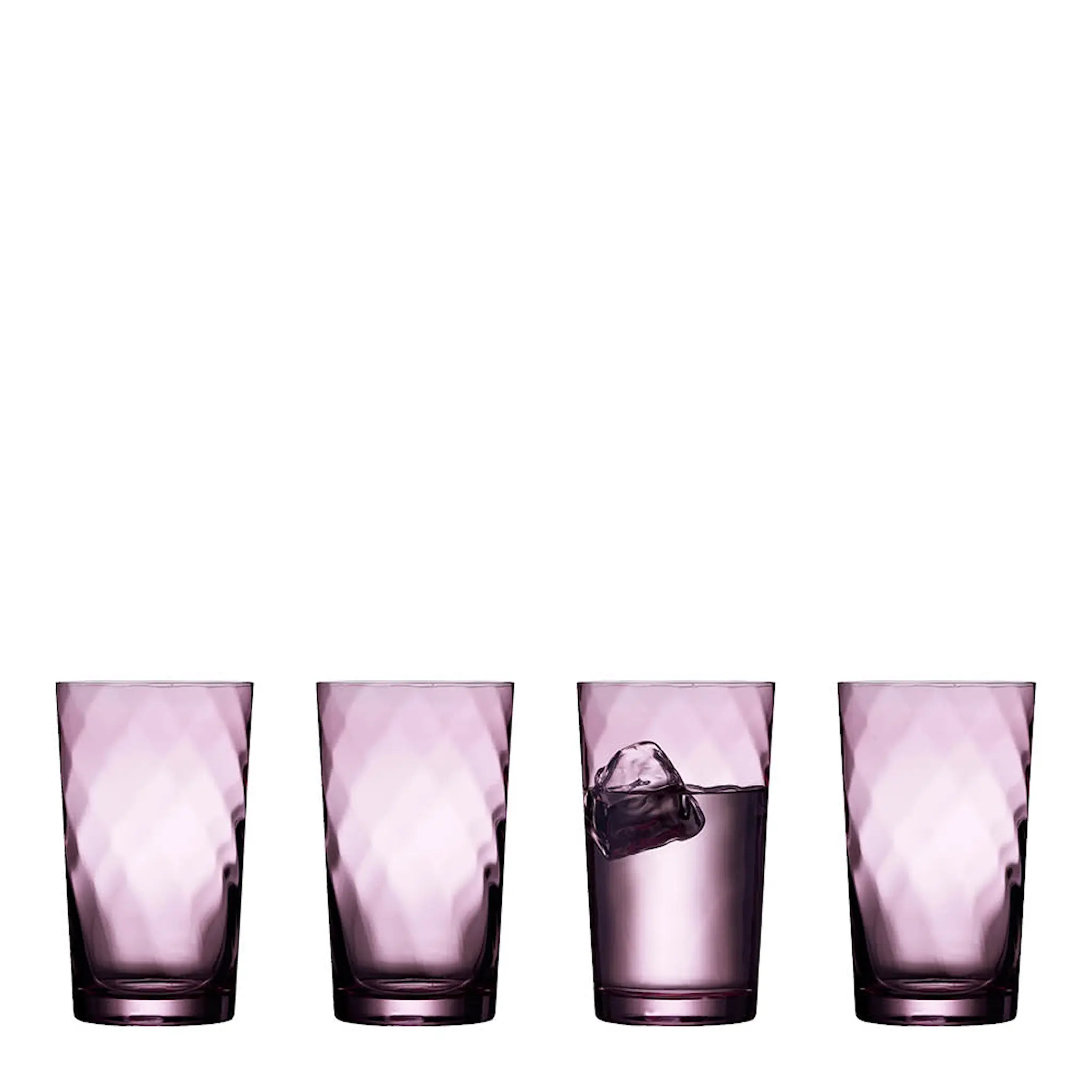 Lyngby Glas Vienna Highball Glas 40 cl 4-pack Lila