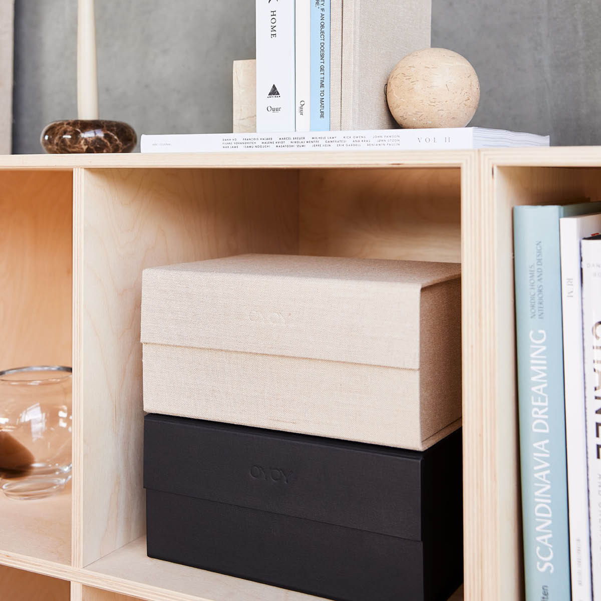 OYOY Hako förvaringslåda A5 24x17 cm Clay Melange