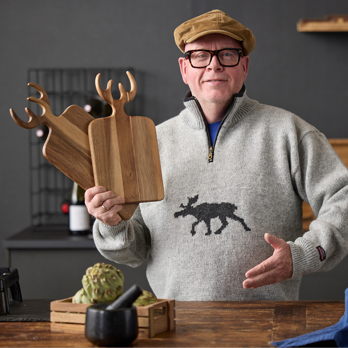 Holm Holm Tarjotin 44x18x1,5 cm Akaasia