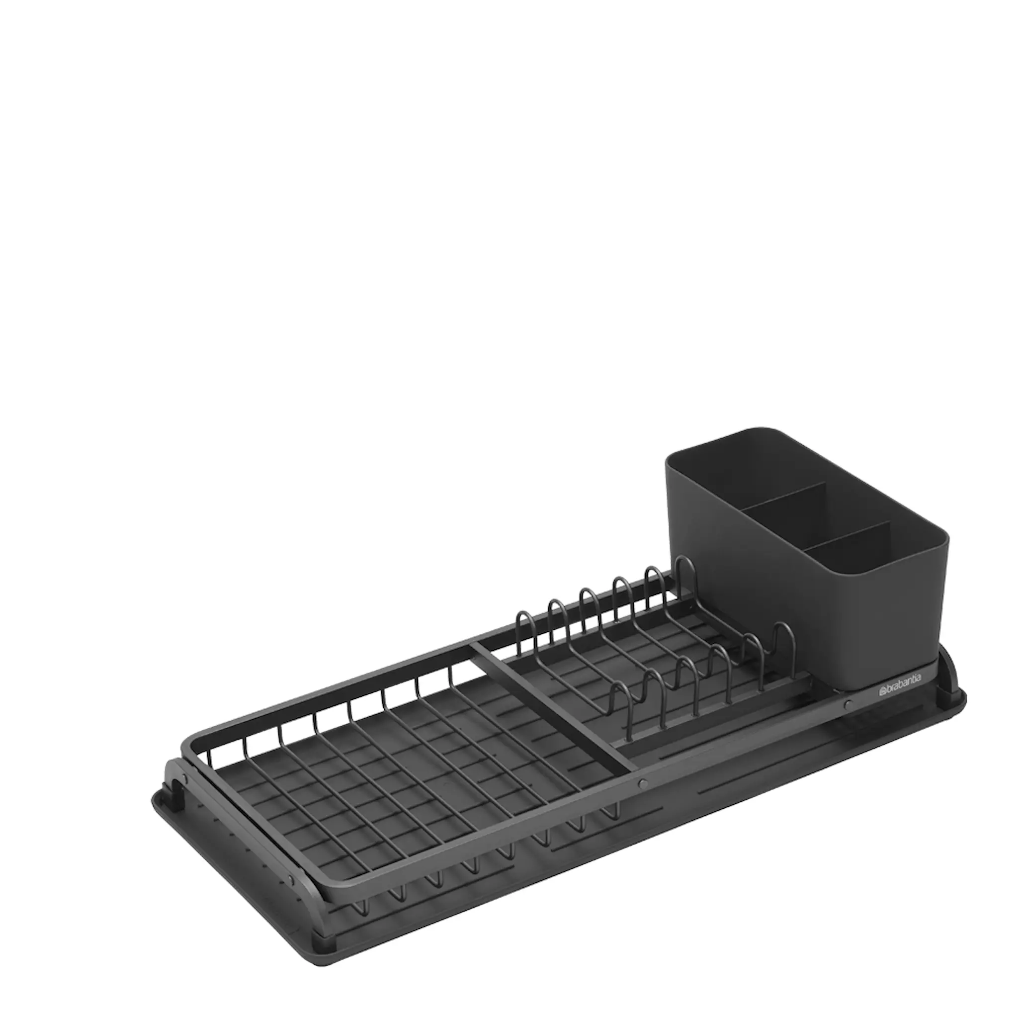 Brabantia SinkSide kompakti astiankuivausteline 12,5×20×46,3 cm musta