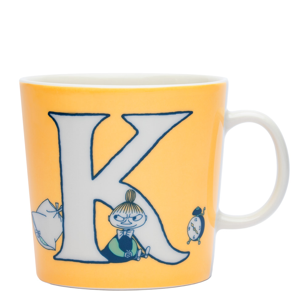 Moomin Arabia Muminmugg bokstav K 40 cl gul