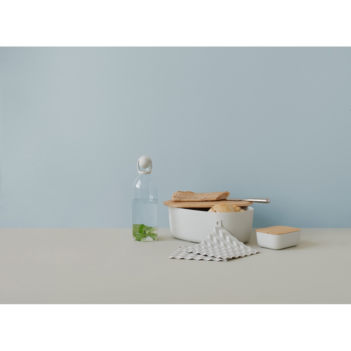 RIG-TIG Hold-On Patalappu 2 kpl Vaaleanharmaa