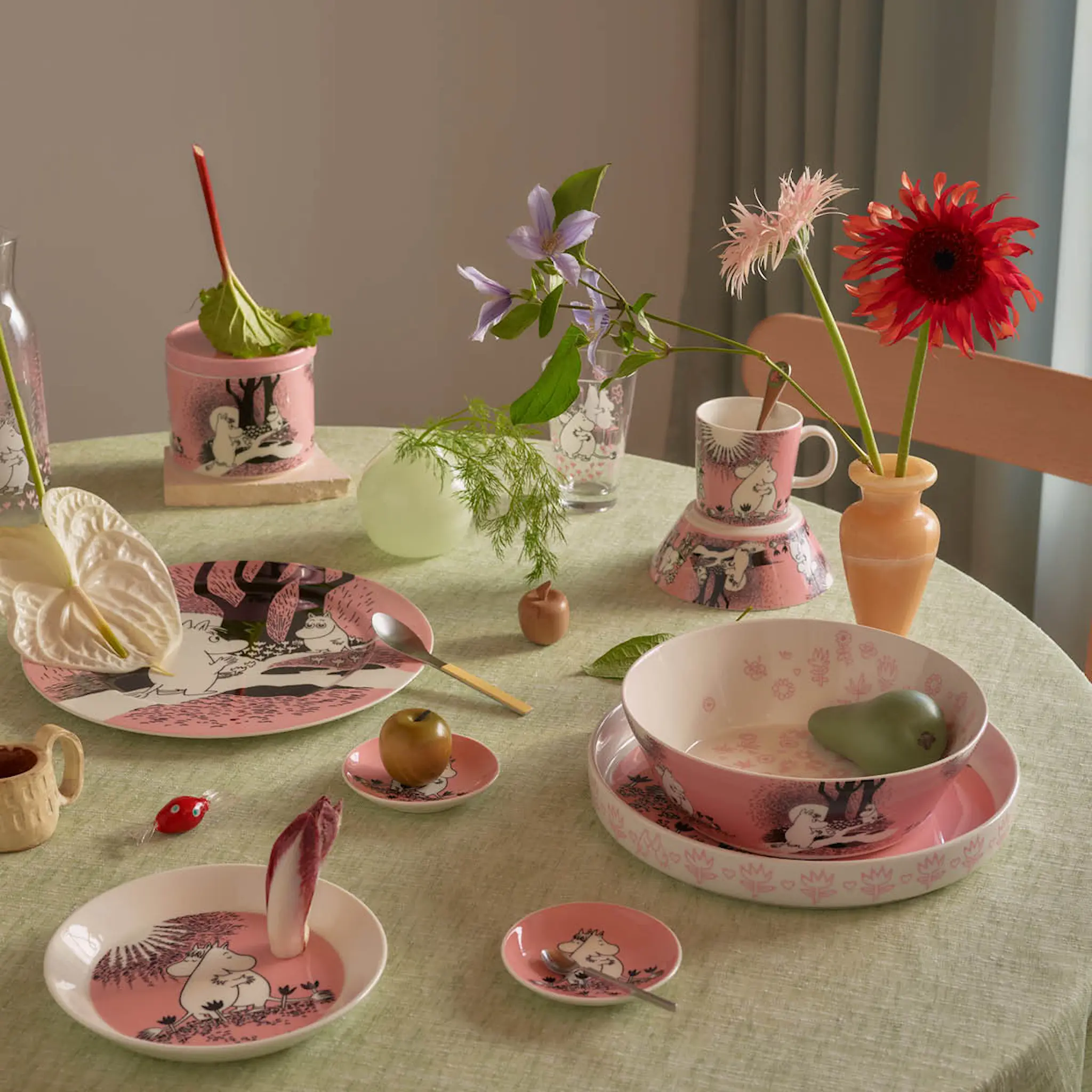 Moomin Arabia Mummikopp 30 cl Kjærlighet rosa 30 år