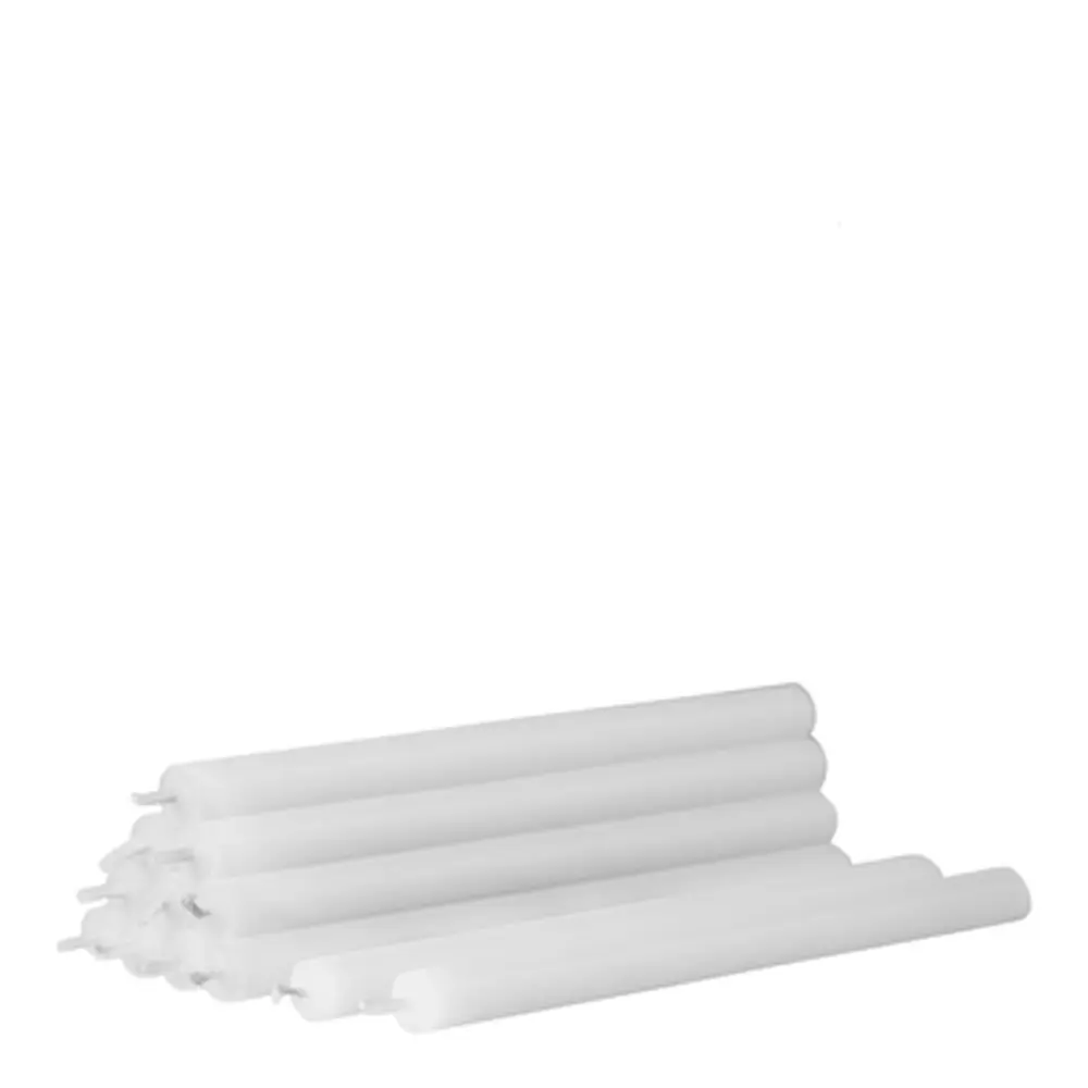 Stoff Nagel Kruunukynttilä 18 cm 12 kpl Valkoinen