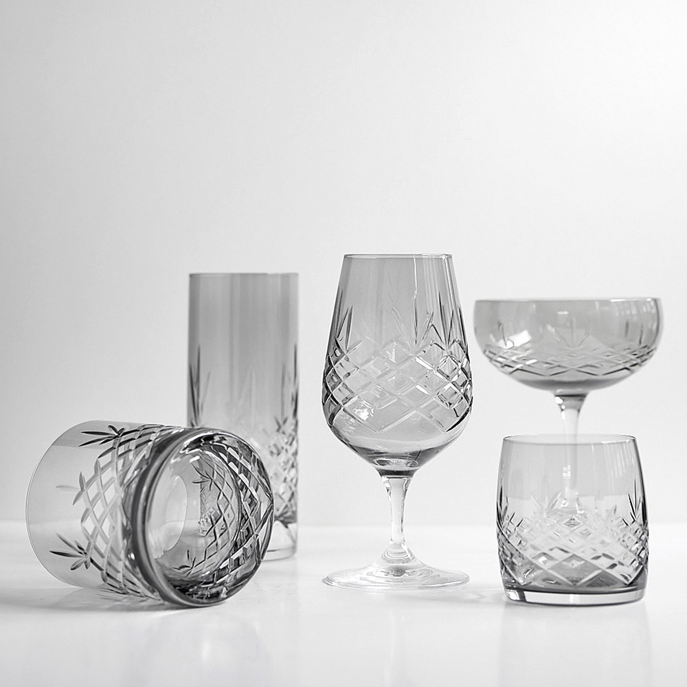 Frederik Bagger Crispy Aqua Lasi 23 cl 2 kpl Harmaa