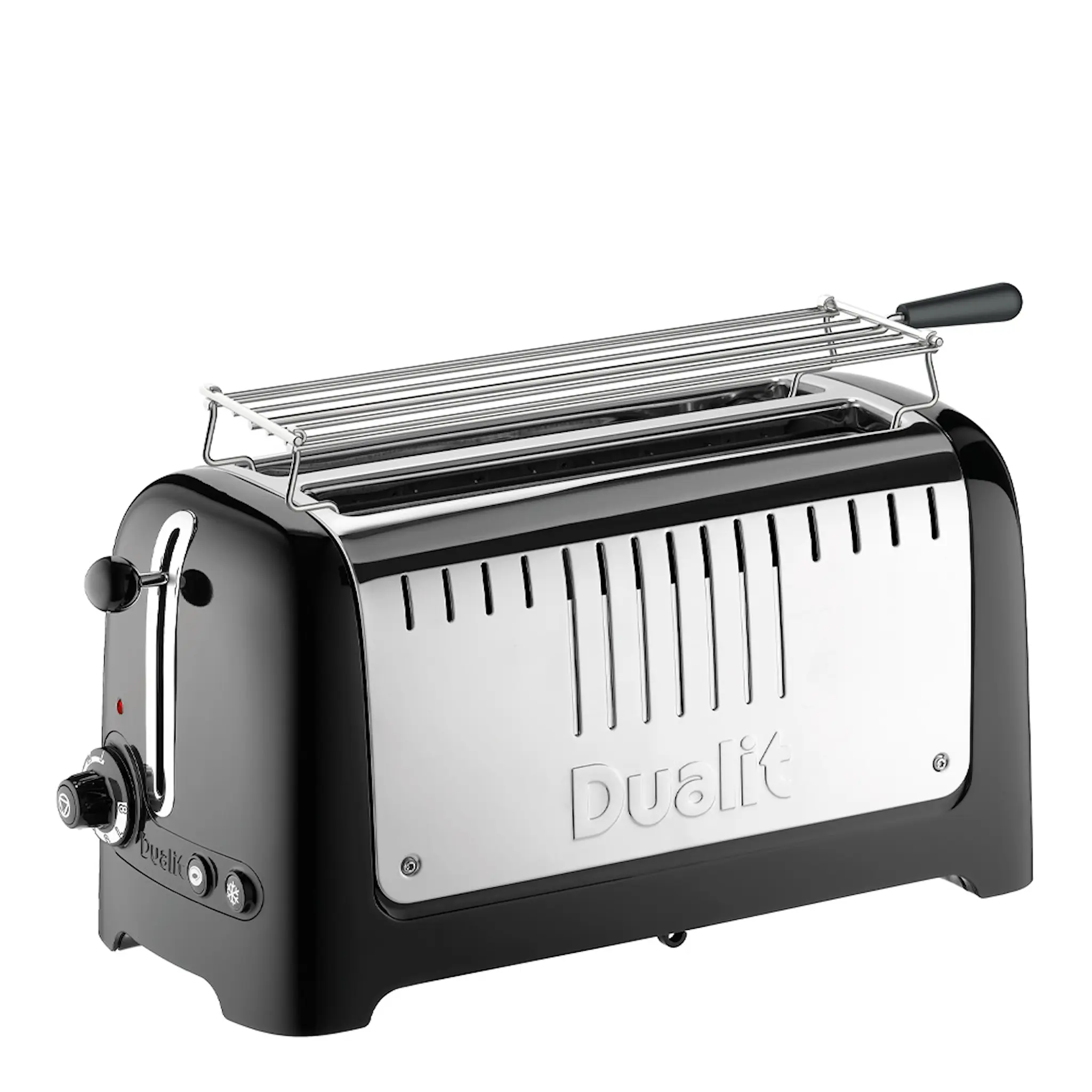 Dualit Lite Brödrost Lång 4 Skivor Blank Svart