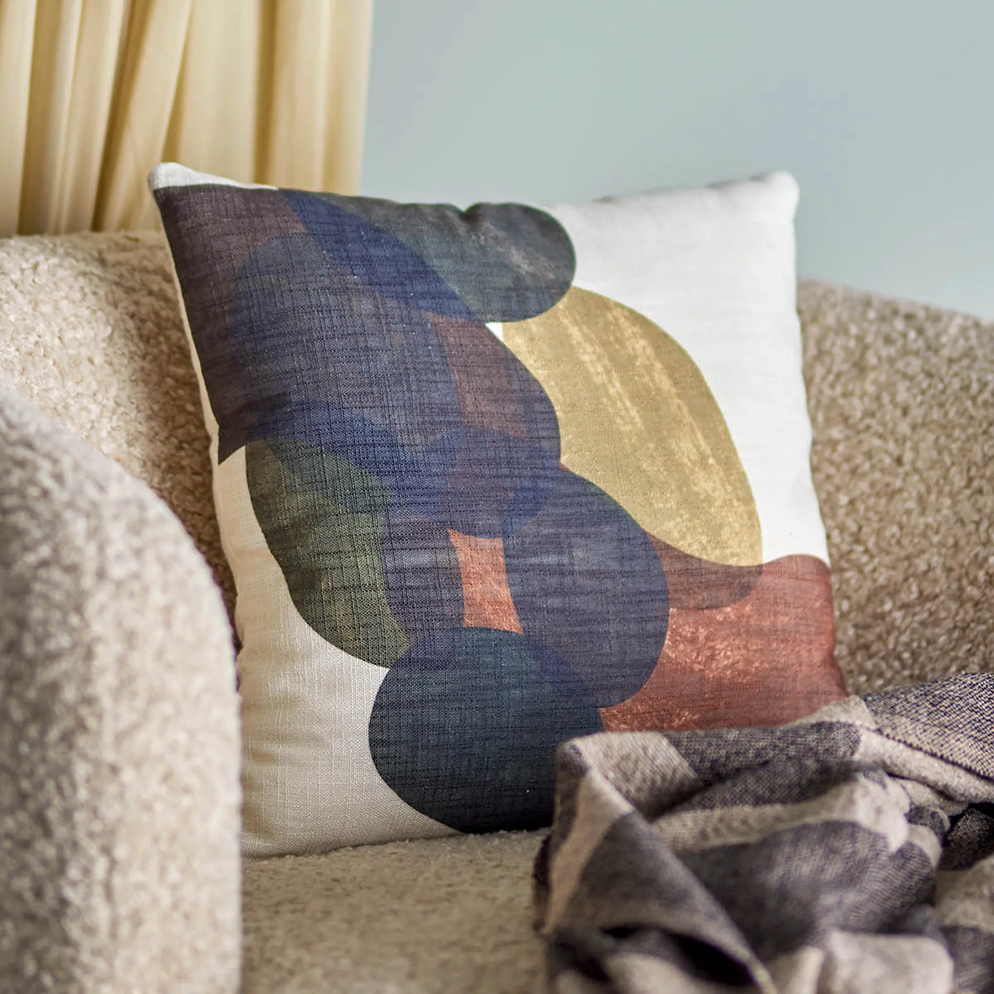 Bloomingville Arona kudde 45x45 cm brun