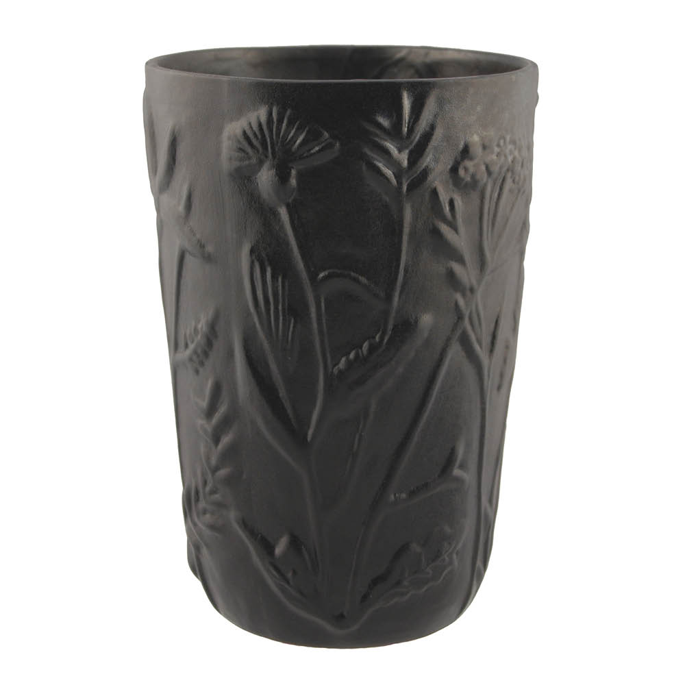 Nittsjö Flora vas cylindro 20 cm svart