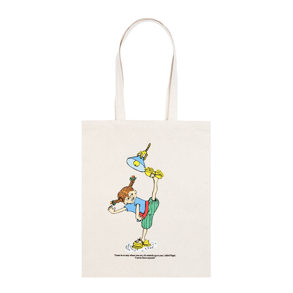Nordicbuddies - Peppi Kangaskassi Peppi siivoaa 38,5x42 cm Beige