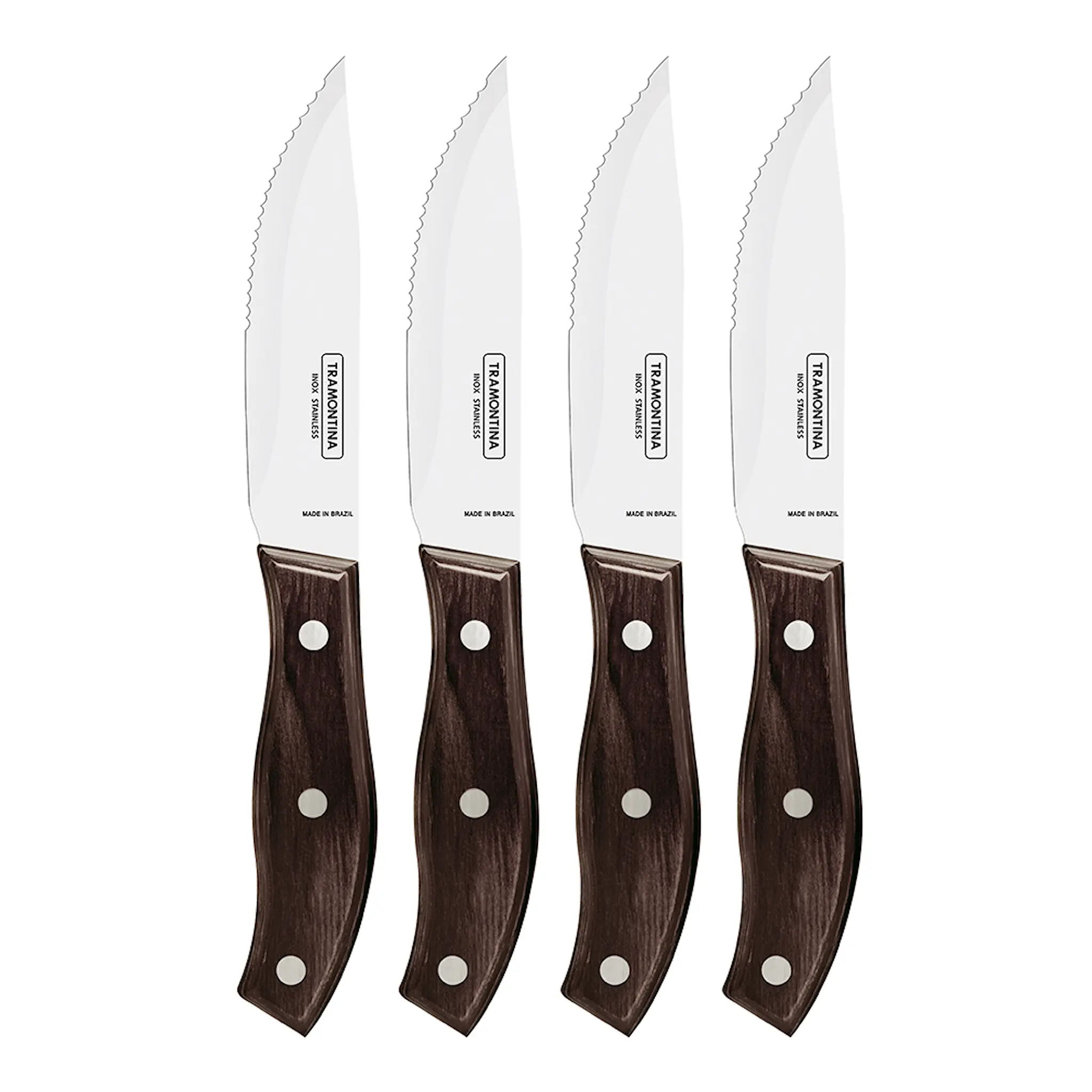 Tramontina Tramotina Biffkniv 4-pack Brun