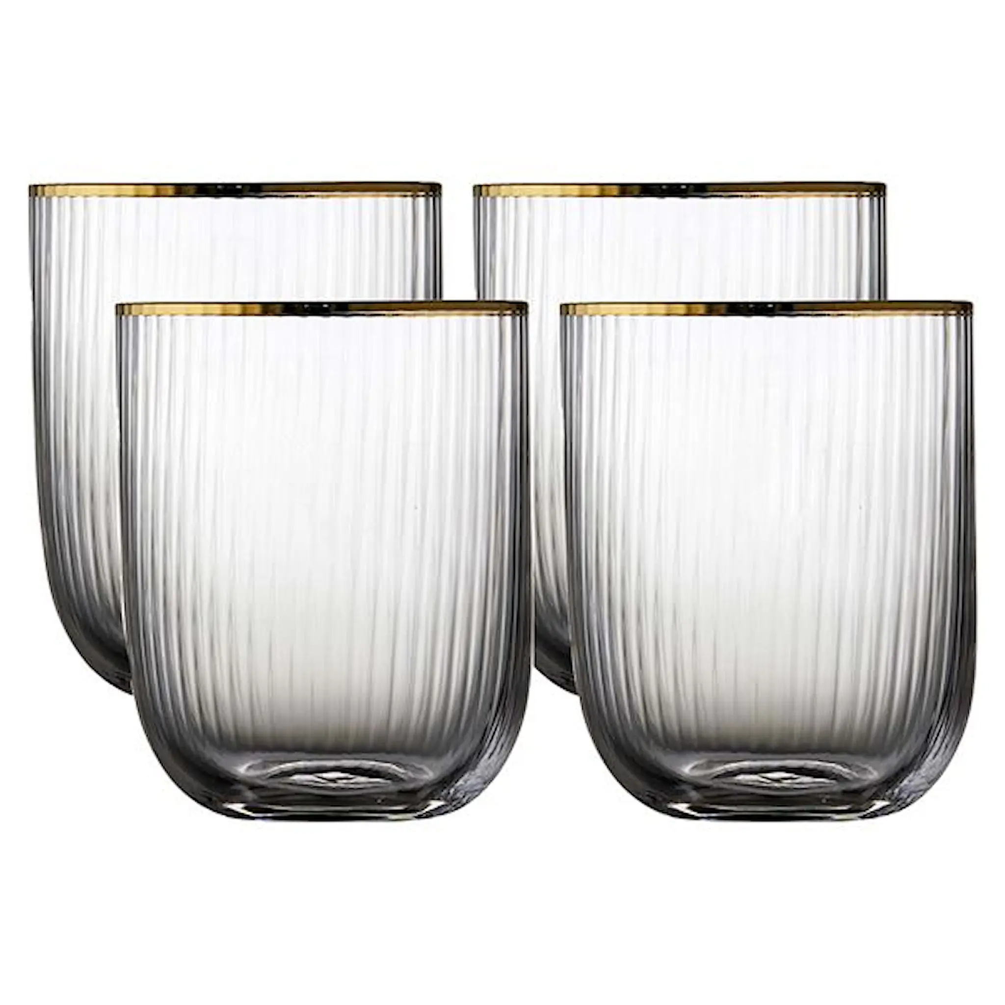 Lyngby Glas Palermo Tumbler Gold 35 cl 4-Pack