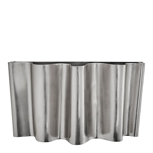 Flola vägglampa 36x19 cm borstad silverfinish