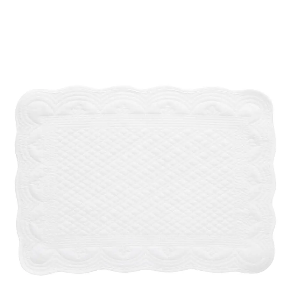 Estrid dekkebrikke 50x35 cm hvit