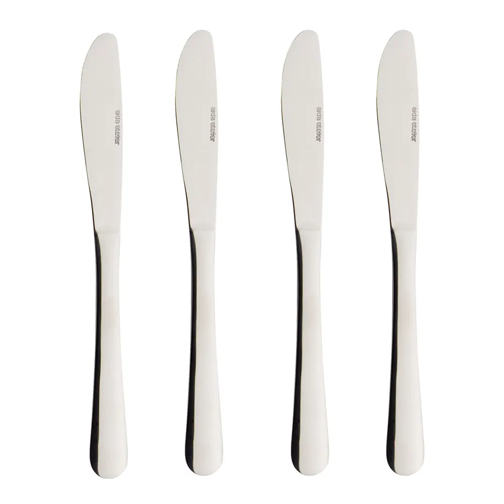 Atelier kniv 4 stk polert