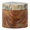 Burk med lock Lisanne 7x6,5 cm natur