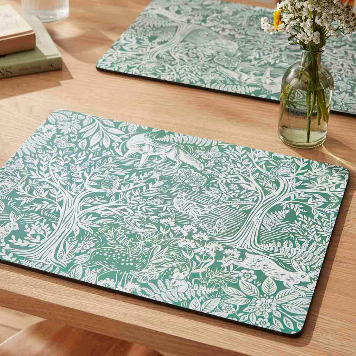 Pimpernel Tapestry bordbrikker 40x30 cm 4 stk sage