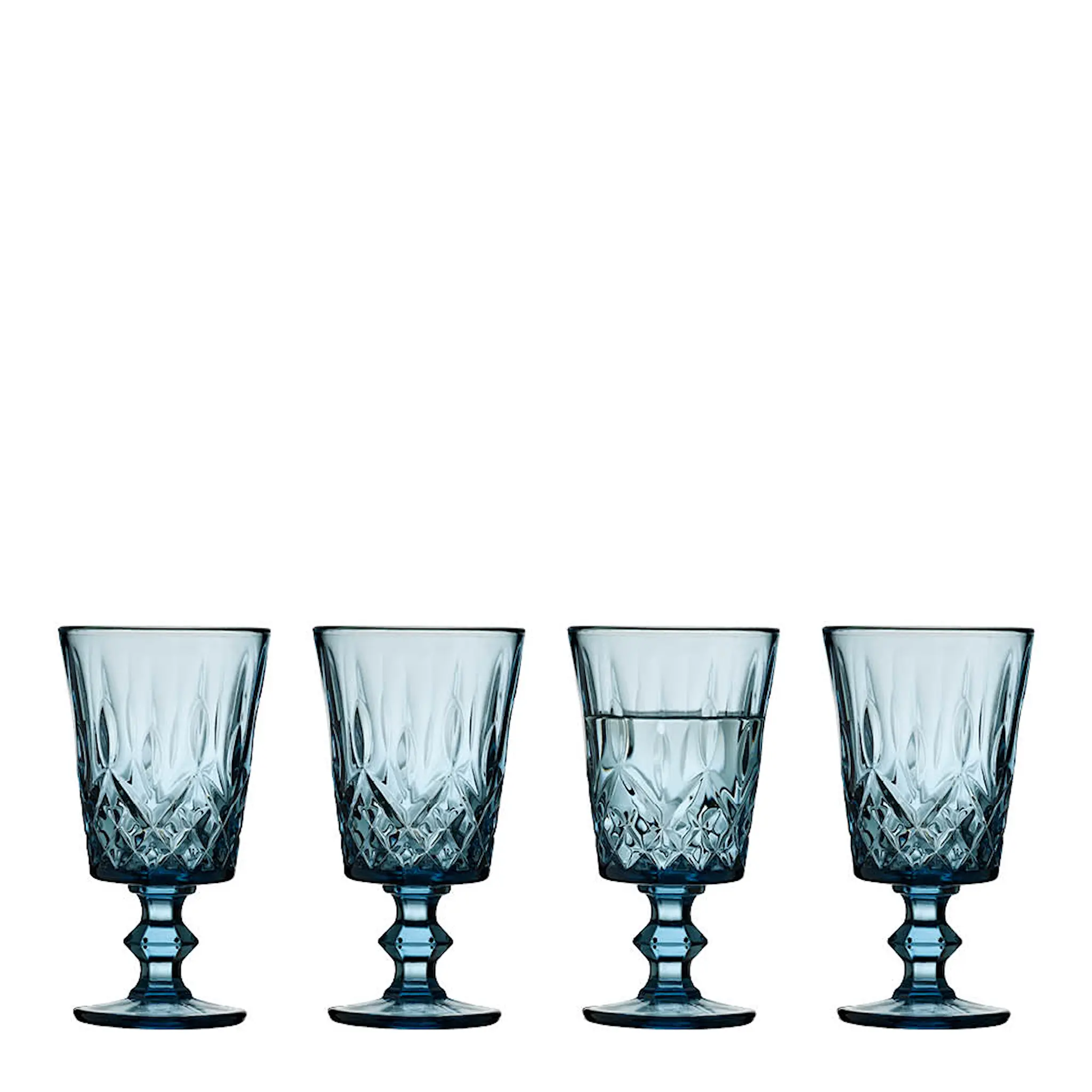 Lyngby Glas Sorrento Vinglas 29 cl 4-pack Blå