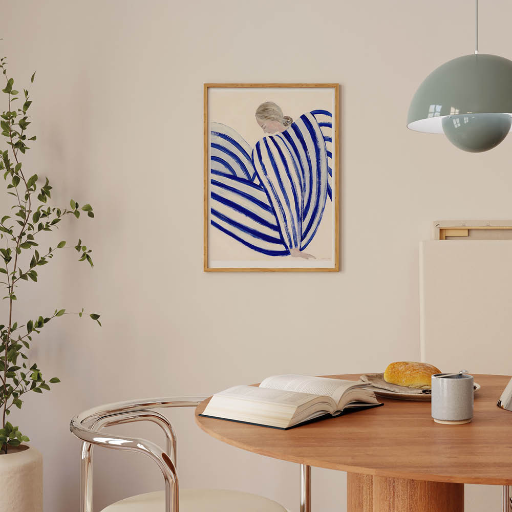Poster & Frame The Poster Club x Sofia Lind Juliste 30x40 cm Blue stripe at concorde