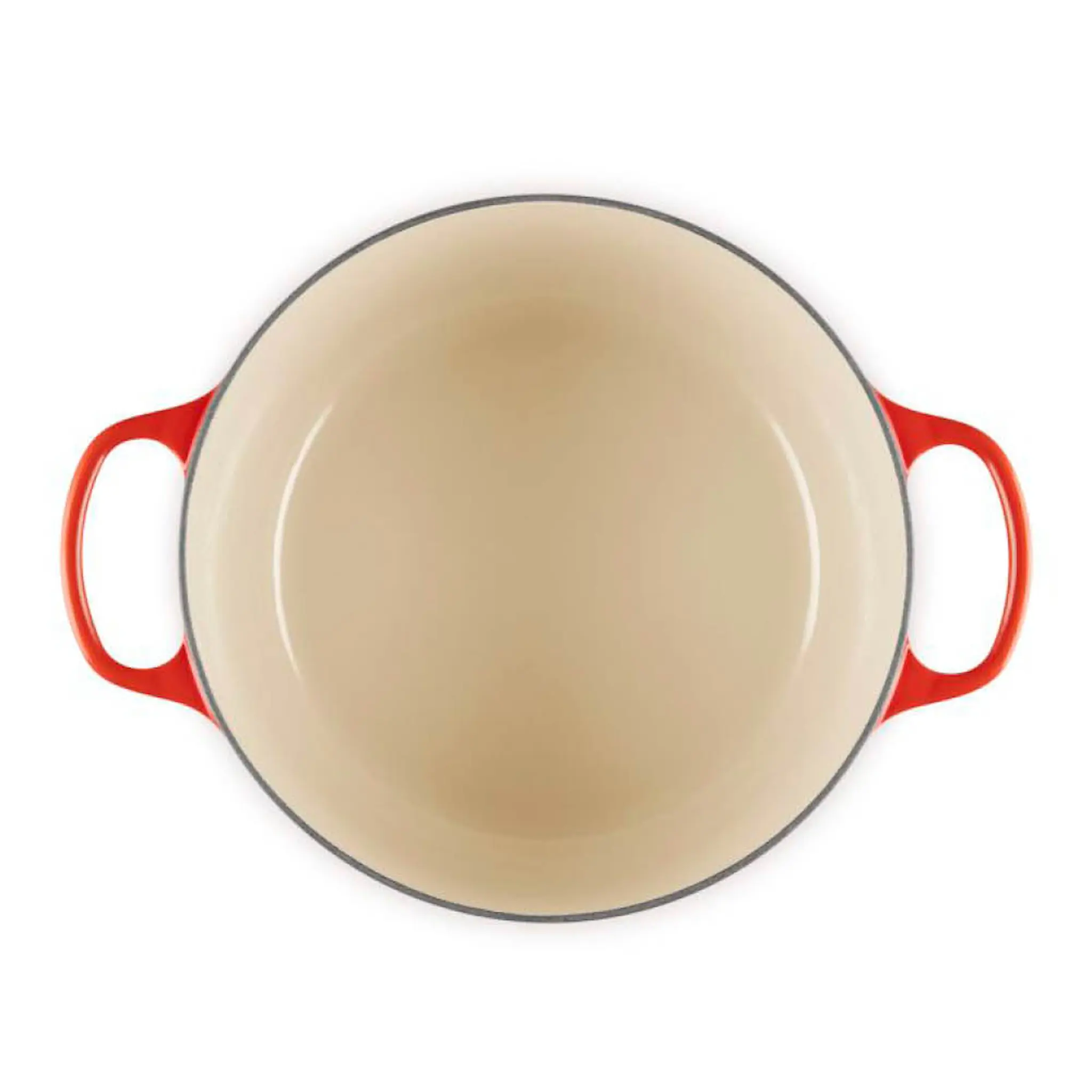 Le Creuset Signature støpejernsgryte dyp rund 6,3L 26 cm cerise/crucible knob