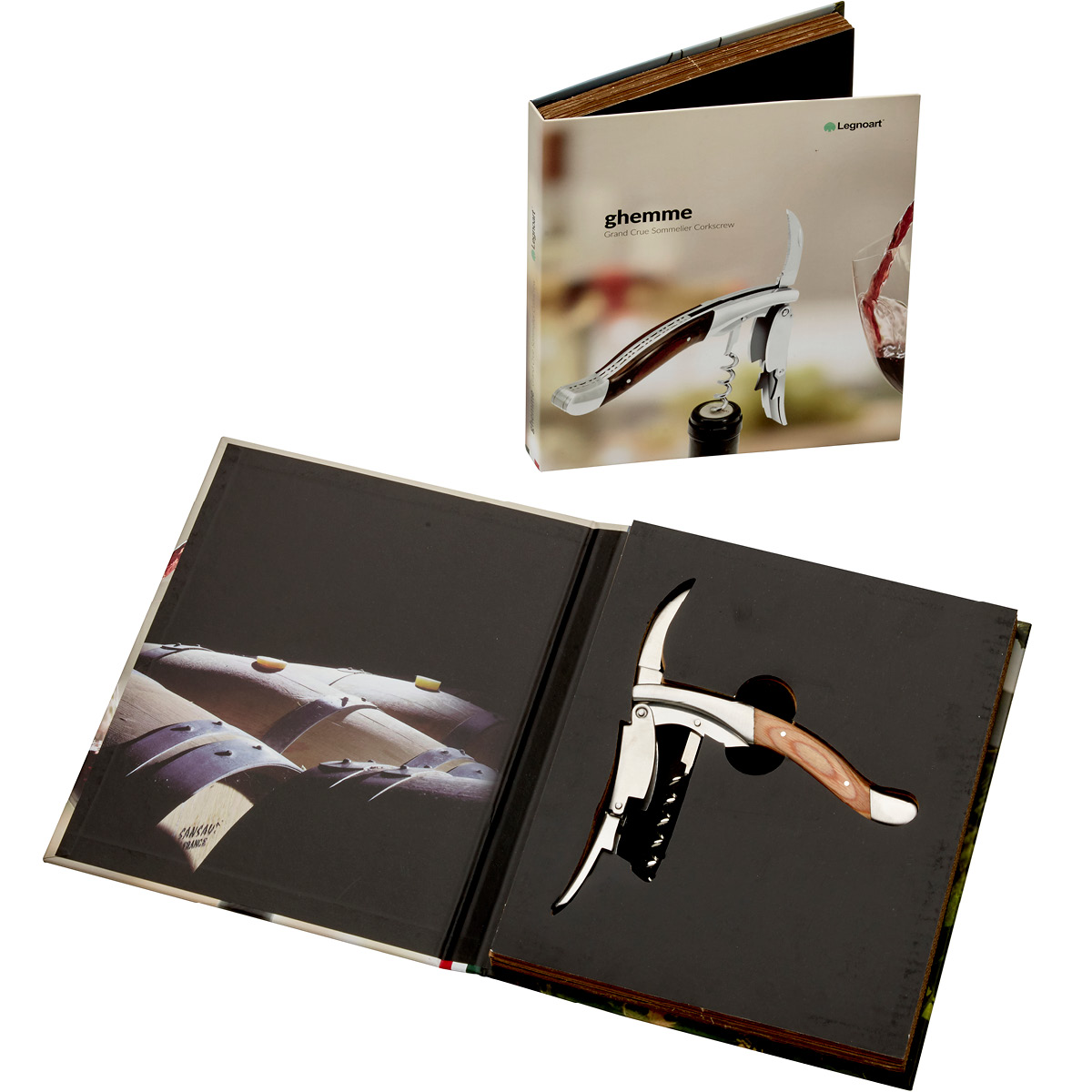 Legnoart Amarone vinåpner lyst bøketre