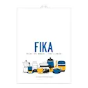 Fika Kökshandduk 50x70 cm Retro Blå/Gul