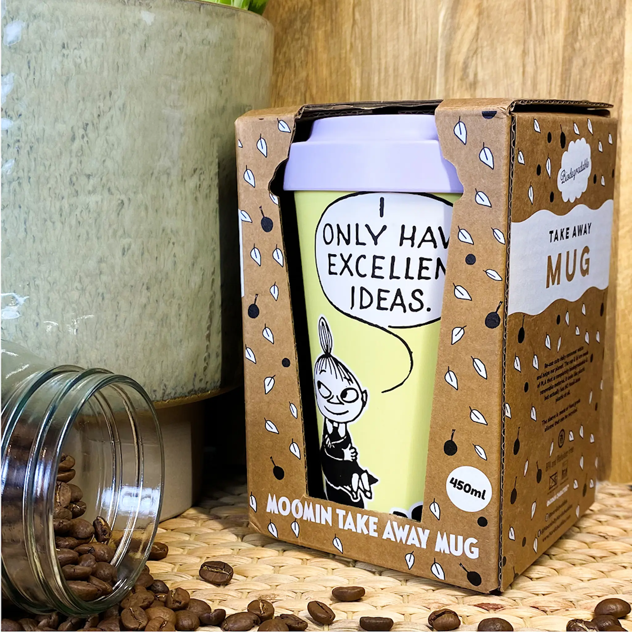 Nordicbuddies Mumin take away mugg 45 cl Lilla My med en bra idé gul