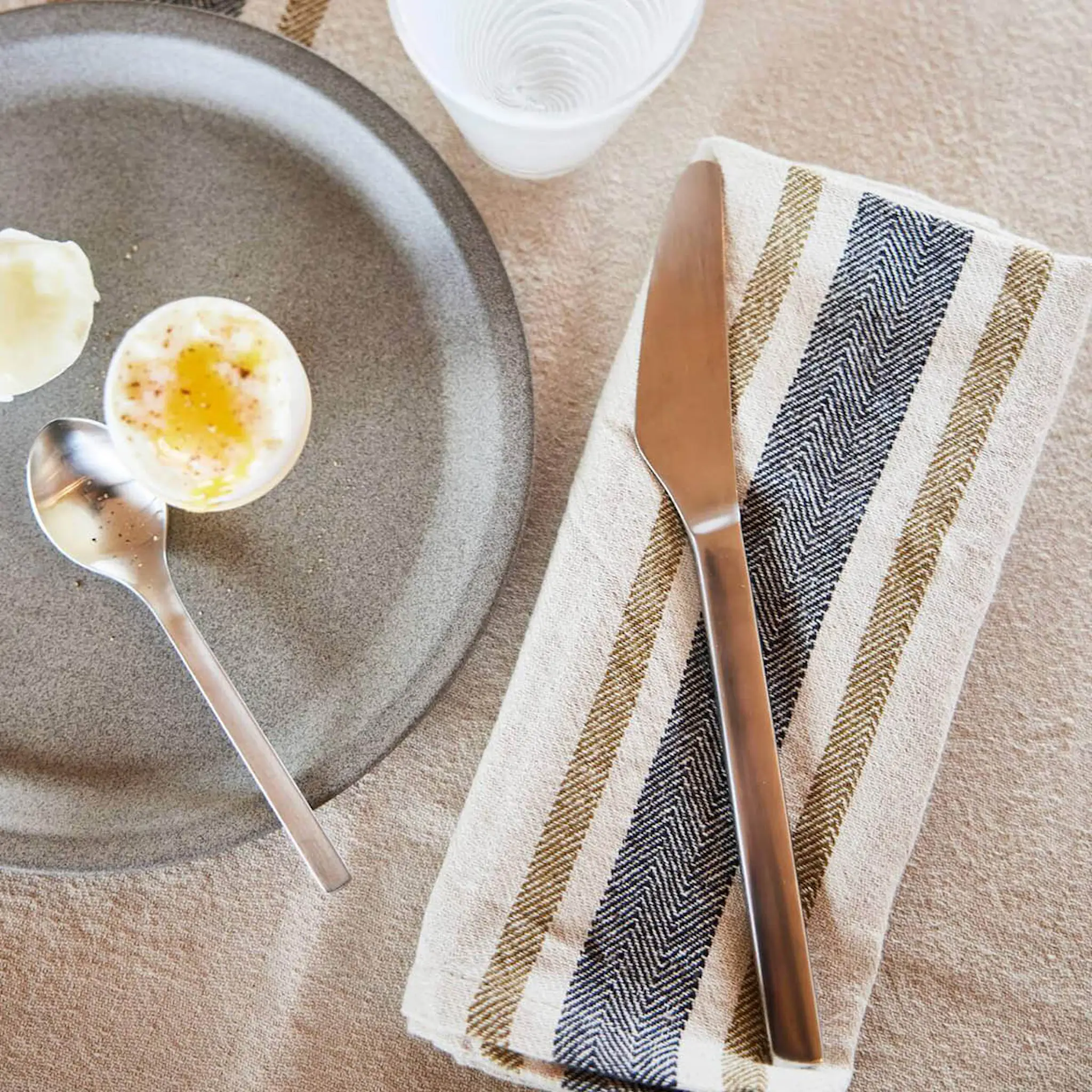 OYOY Linu tygservett 45x45 cm 2-pack svart