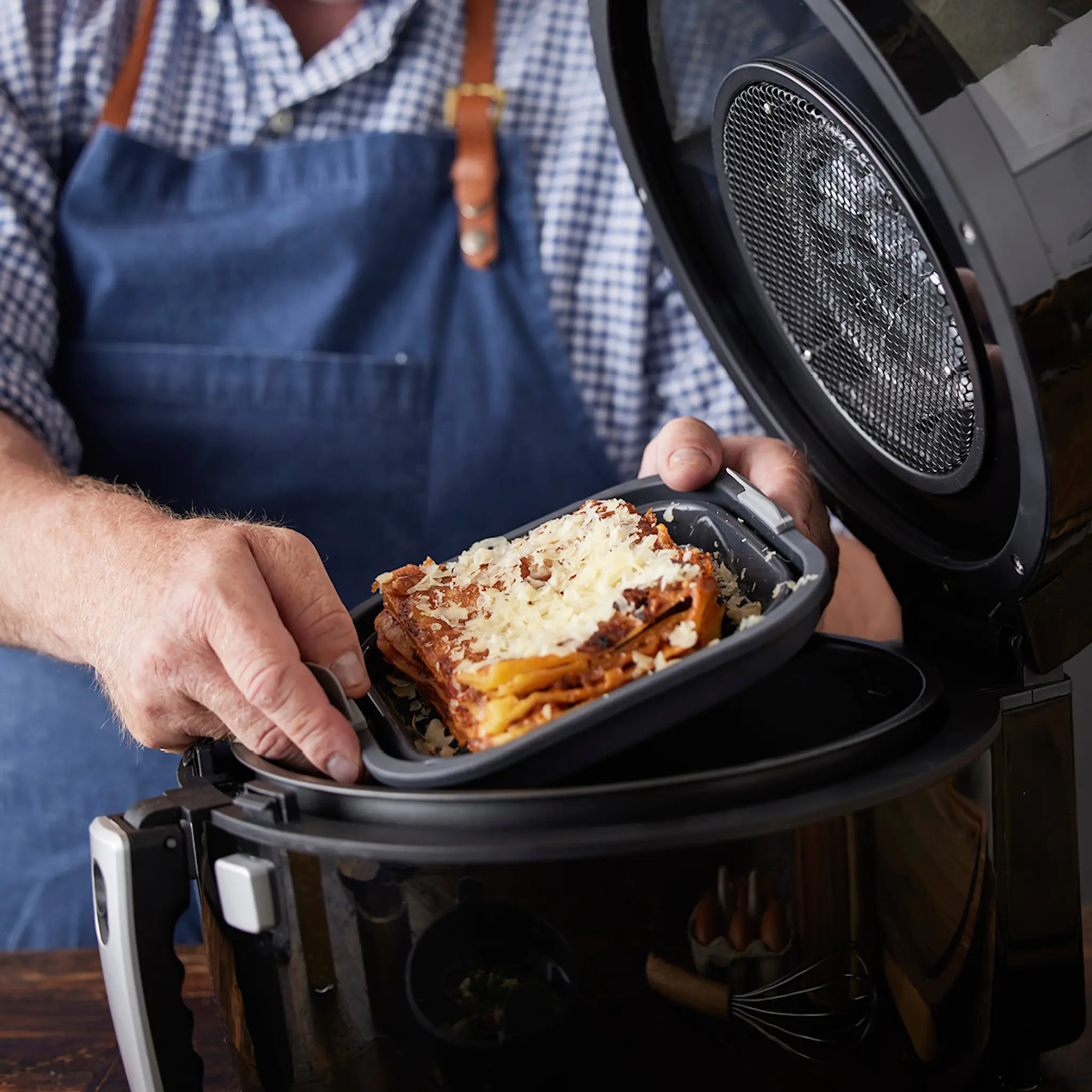 Holm Holm Silikonivuoka airfryeriin 19x19x6 cm Harmaa