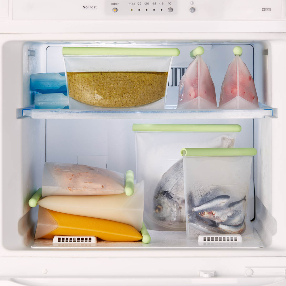 Lékué Återanvändbar silikonpåse 1,5 L grön