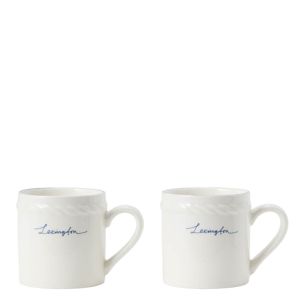 Lexington - Icons Espressokuppi 10 cl 2 kpl Valkoinen/Sininen