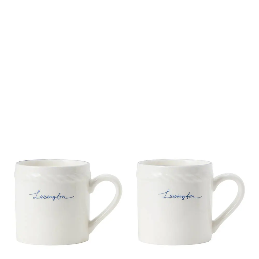 Icons Espressokuppi 10 cl 2 kpl Valkoinen/Sininen