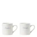 Icons espressomugg 10 cl 2-pack vit/blå