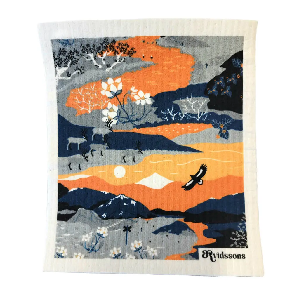 Fjällvandring Tiskirätti 20x17 cm Oranssi