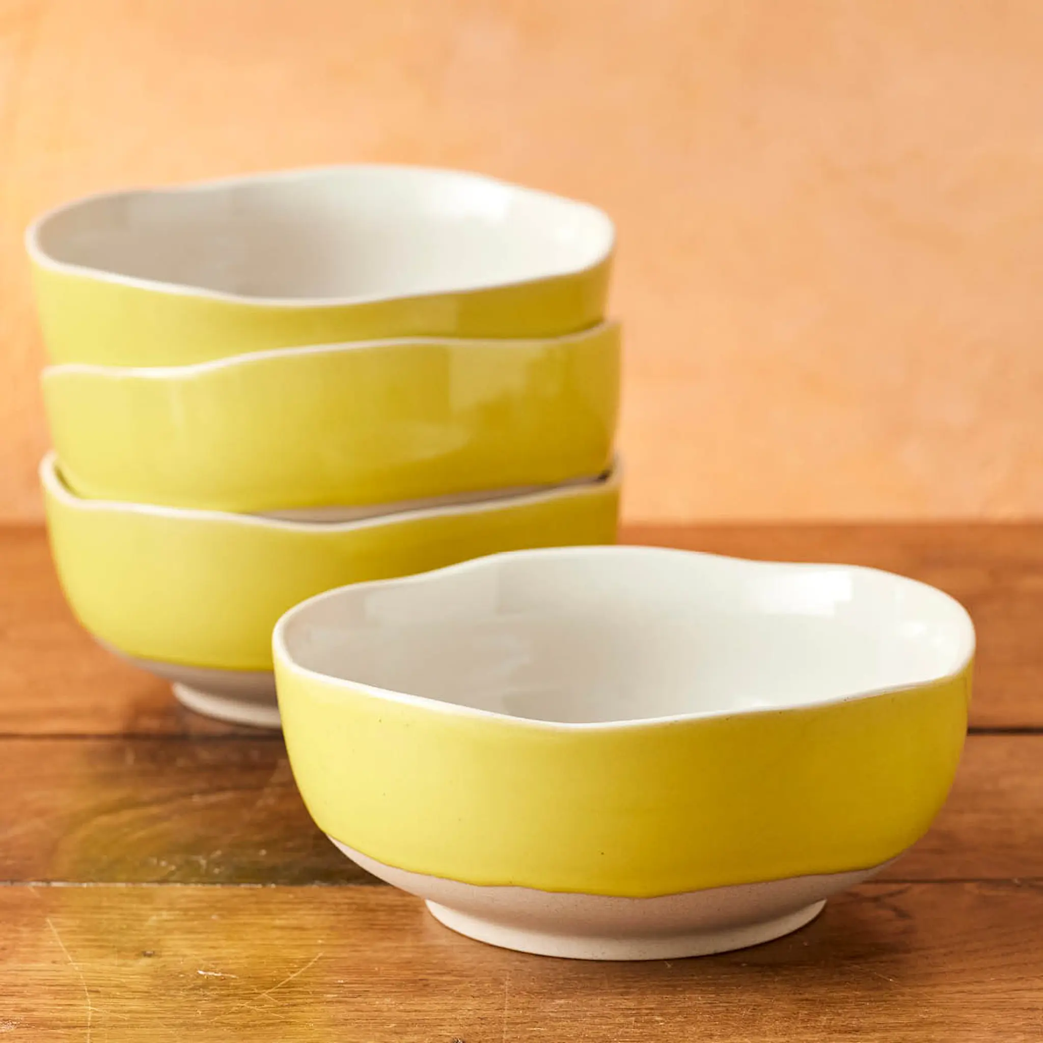 Jamie Oliver Big Love skål 16 cm 4-pack gul