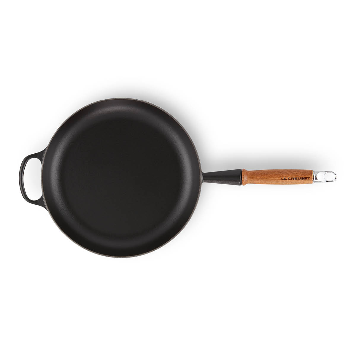 Le Creuset Signature Paistinpannu puukahvalla 28 cm Mattamusta