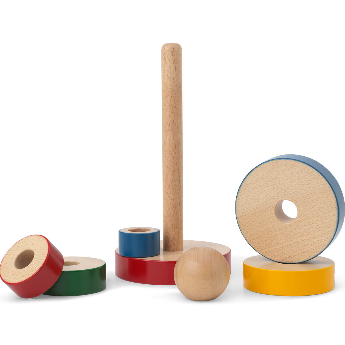 Kay Bojesen Denmark Babies Pyramid Tower Palikkatorni 22,5 cm Monivärinen