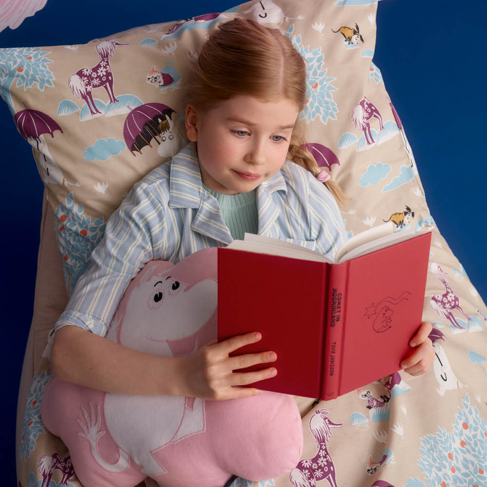 Moomin Arabia Mumin påslakanset 120x160 cm Under paraplyet multi