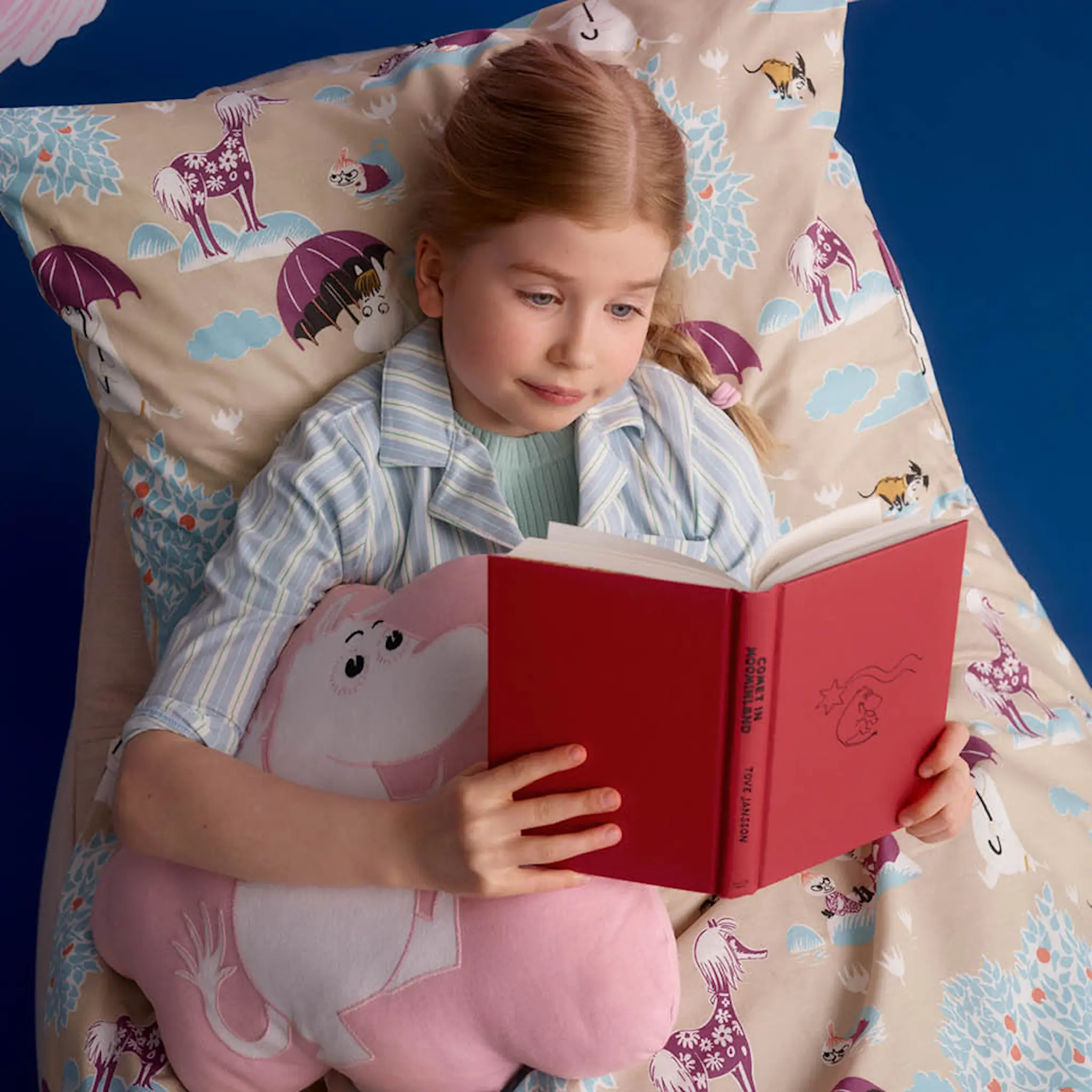 Moomin Arabia Mumin påslakanset 120x160 cm Under paraplyet multi